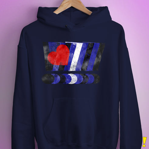 Distressed Leather Pride Exclamation Points Hoodie